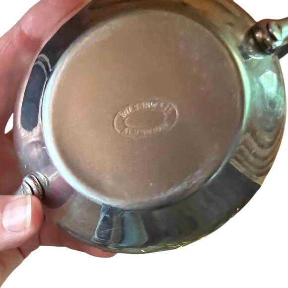 Vintage Wilsonware Aluminum Creamer and Sugar Bowl with Lid Set - Picture 5 of 6